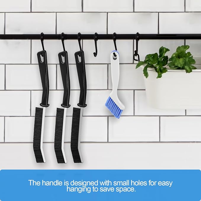 Small Scrub Brush Set for Deep Cleaning, 2 Cleaning Brushes for Window Tracks - Image 6