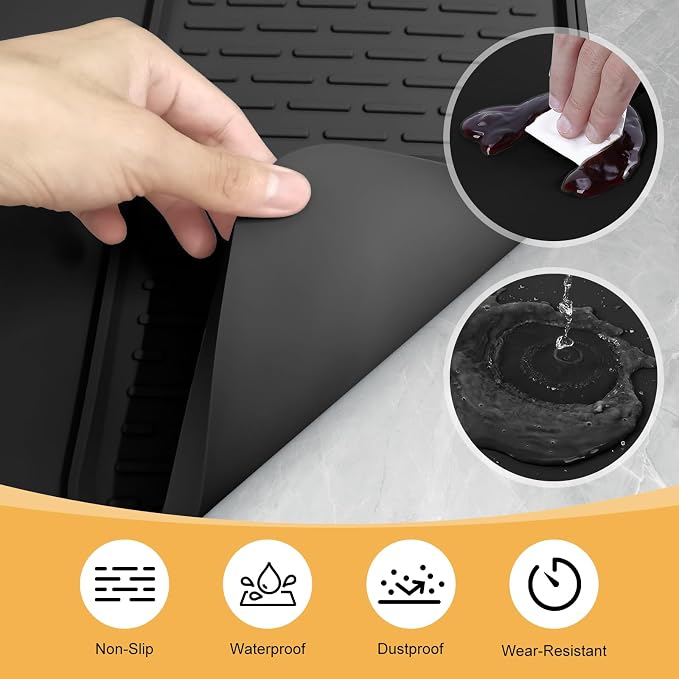 Silicone Coffee Mat, Coffee Bar Accessories Fit Under Coffee Maker Coffee - Image 7