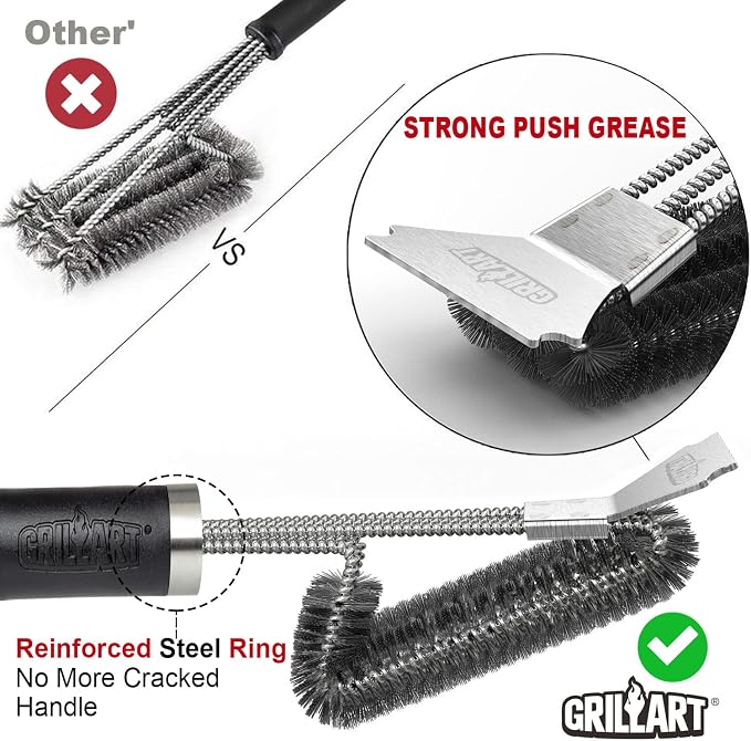 GRILLART Grill Brush and Scraper BBQ Brush - Image 2