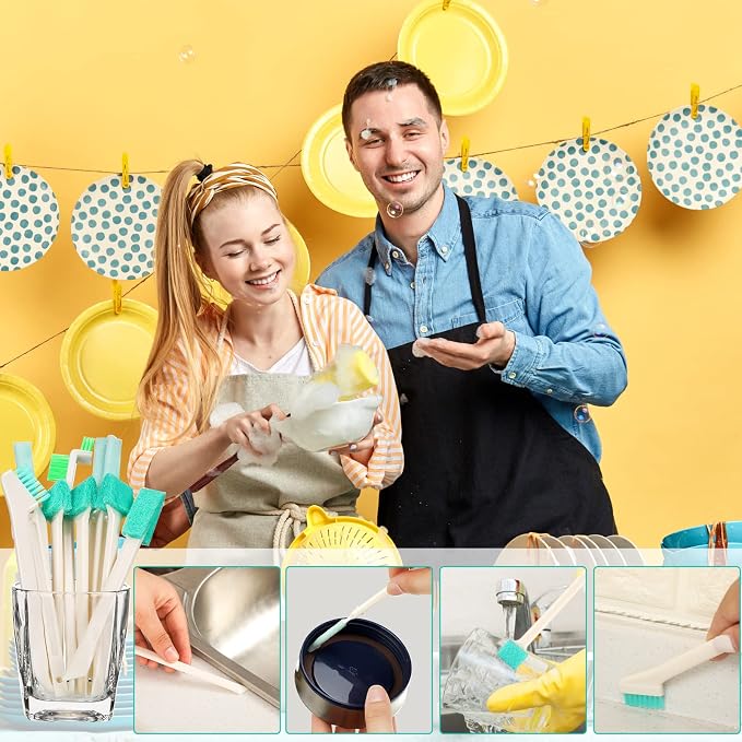 Nuenen 16 Pcs Small Household Cleaning Brushes - Image 7