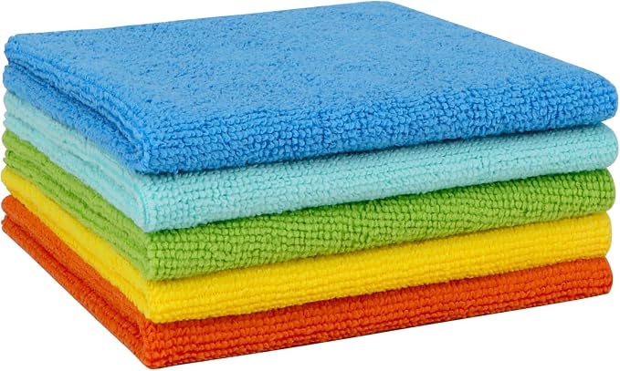 AIDEA Microfiber Cleaning Cloth, Soft Absorbent Rags, Microfiber Towels by AIDEAHOME