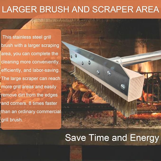 Aluminum Pizza Oven Brush, Grill Brush, Wire Brushes, - Image 4
