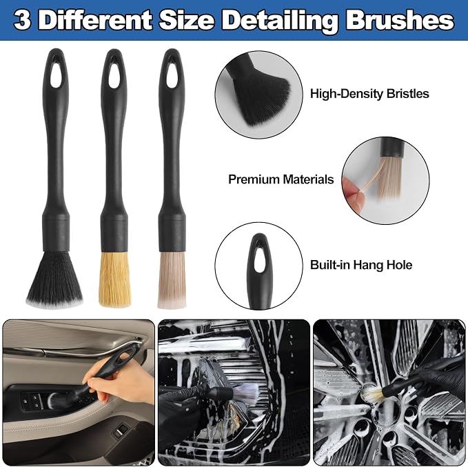 NIKCOSMK Windshield Cleaner Tool, Cleaning Gel & Microfiber Pads, All-in-One - Image 4