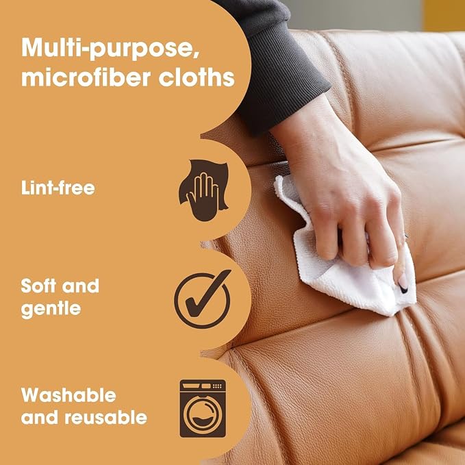 Furniture Clinic Pack of 10 Microfiber Cloths – Lint Free - Image 2