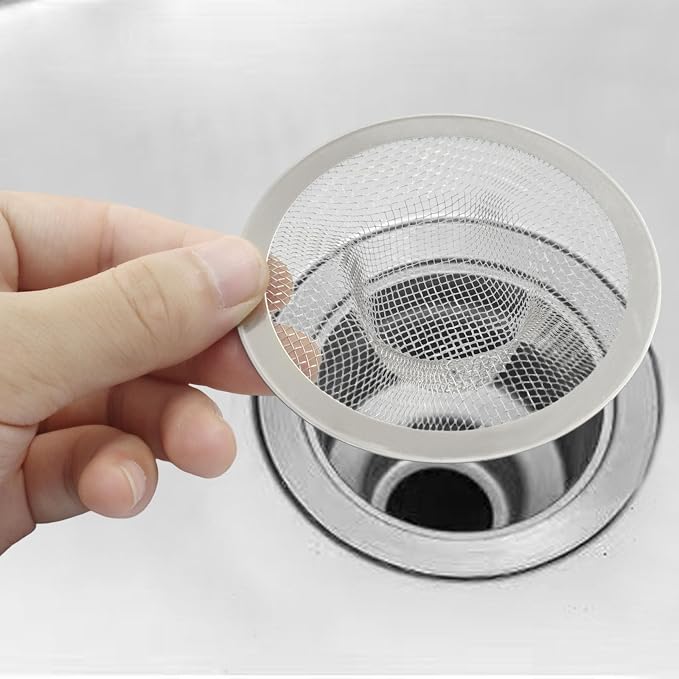 4 Pack Heavy Duty Stainless Steel Kitchen Sink Strainer, 3.54" Top / 1.65" Mesh - Image 4