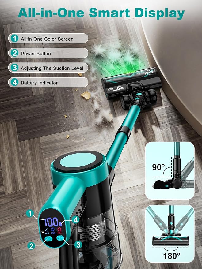 Cordless Vacuum Cleaner, 58Kpa Vacuum Cleaners - Image 3