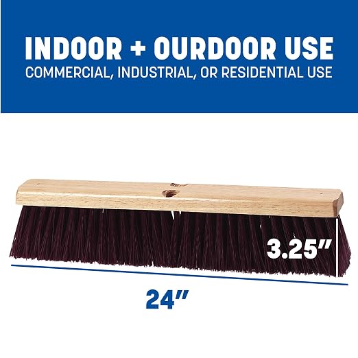 SPARTA Flo-Pac Plastic Floor Sweep, Crimped Sweep - Image 3
