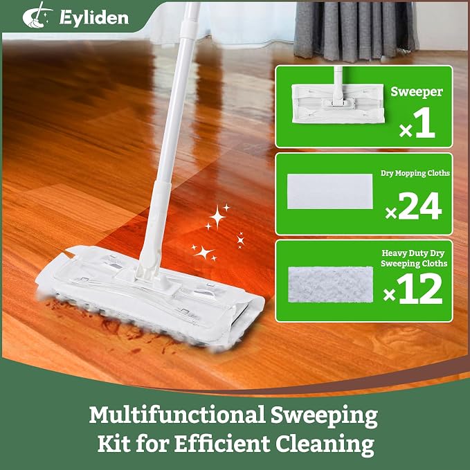 Eyliden Dust Mop, Sweeping & Mopping Kit - Image 3