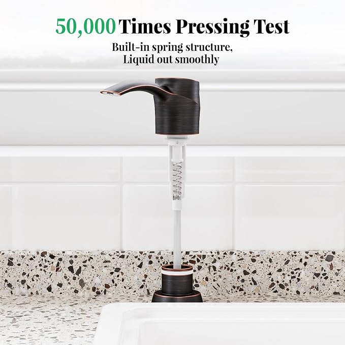 SAMODRA Kitchen Sink Soap Dispenser Oil Rubbed Bronze Built-in Soap Dispenser - Image 5