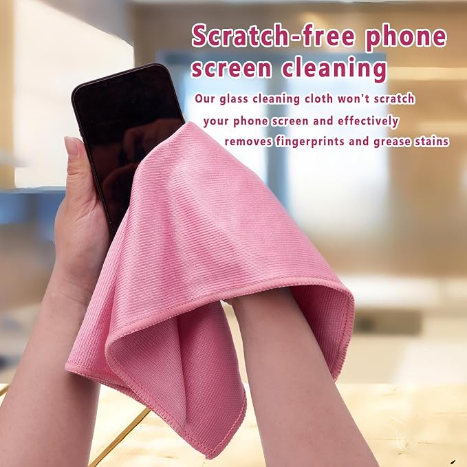 6 Pack Glass Cleaning Cloth Microfiber Cleaning Cloth - Image 2
