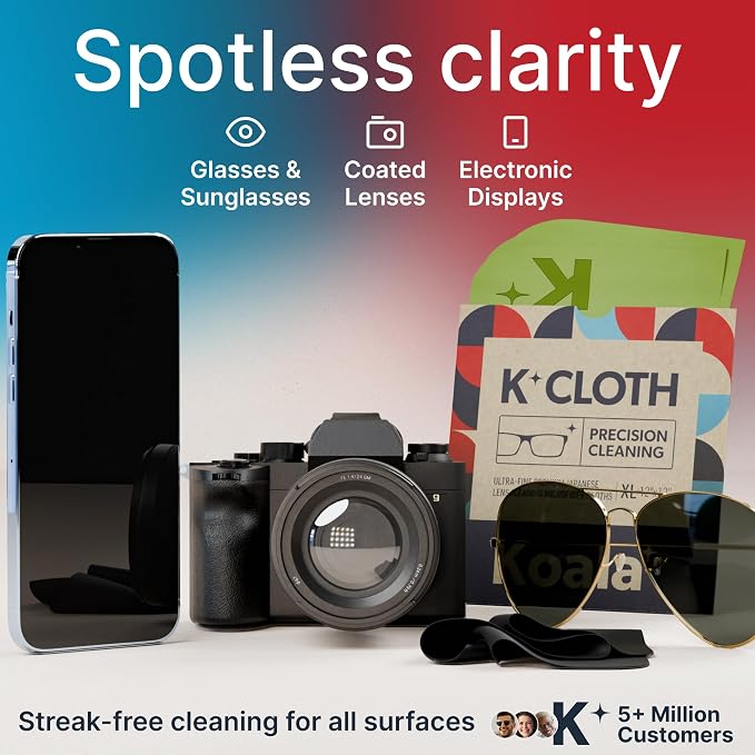 Koala Lens Cleaning Cloth | Japanese Microfiber | Glasses Cleaning Cloths | - Image 2