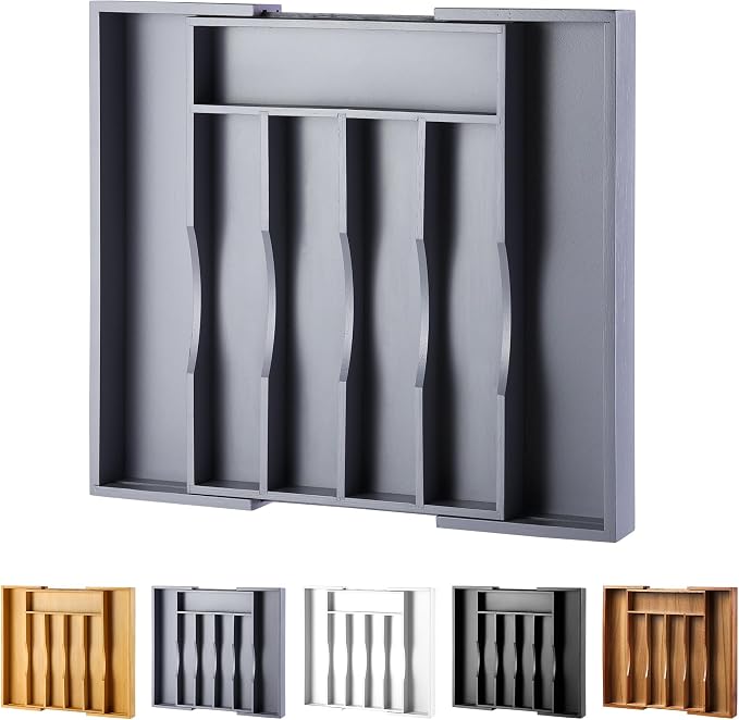 Expandable Bamboo Kitchen Drawer Organizer by oridom