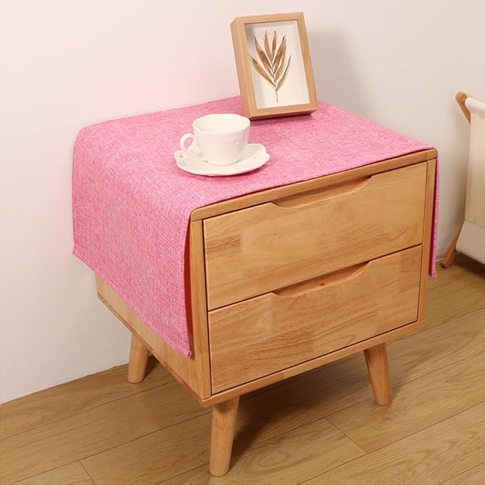 Small Bedside Tablecloth Table Dustcover End Tabletop Home Decoration Fabric by Tablecloth