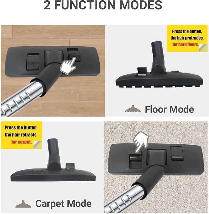EZ SPARES 1 1/4 inch 32mm Universal Vacuum Cleaner Euro Floor Brush Head Brush - Image 4