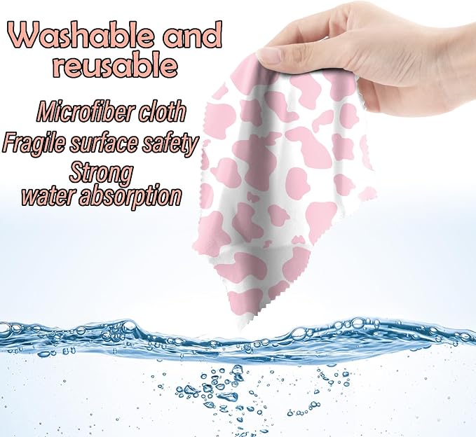 6 PCS Glasses Cleaning Cloth Eyeglass Cleaning Cloth Lens Eyeglasses Microfiber - Image 6