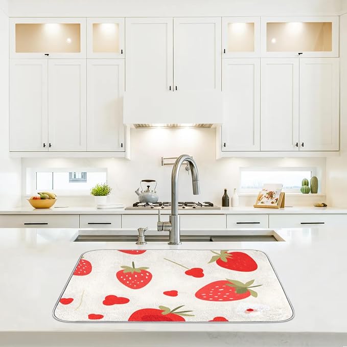 Dish Drying Mat for Kitchen Absorbent Drying Mat Reversible Dish Drying Pad - Image 6