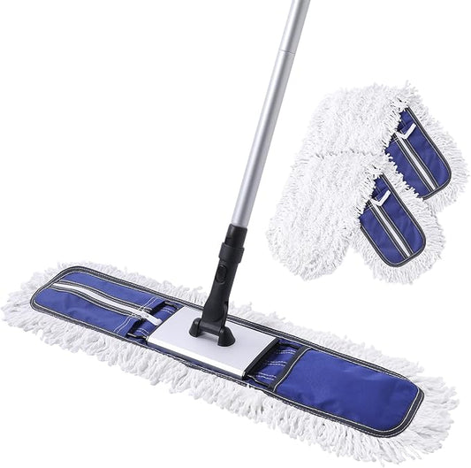 24" Commercial Dust Mop for Floor Cleaning, Heavy Duty Duster Floor Mop by CLEANHOME