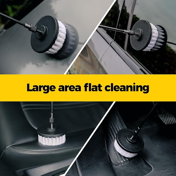 Holikme 7Pack Drill Brush Attachment Set-Car Interior Detailing Kit，Power - Image 3