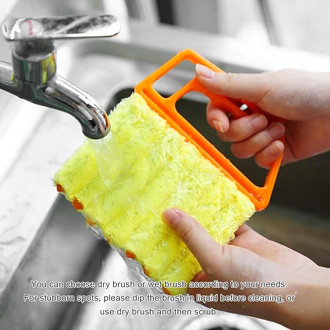 2 PCS Blind Cleaner Duster Tool, 7 Finger Handheld Duster Window Shutters - Image 6