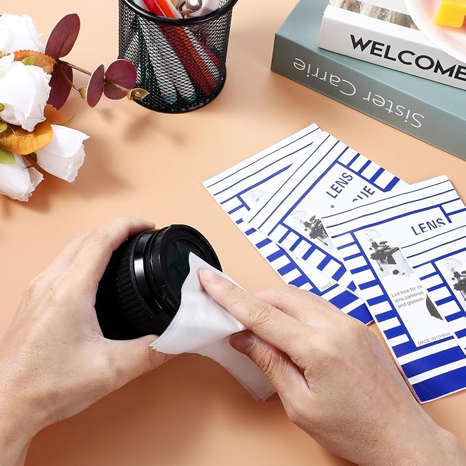 500 Pcs Lens Paper Microscope Lens Tissue Lens Cleaner Paper Lens Cleaner Cloth - Image 7