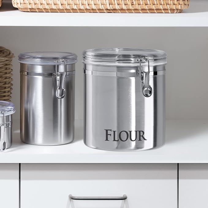 Oggi Stainless Steel Kitchen Canister 152oz + Oggi Jumbo 8" Stainless Steel - Image 6