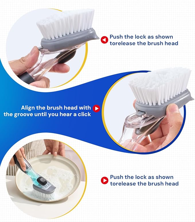 Dish Brush Replacement for OXO | Refill Head for OXO Dish Brush | Kitchen Dish - Image 7