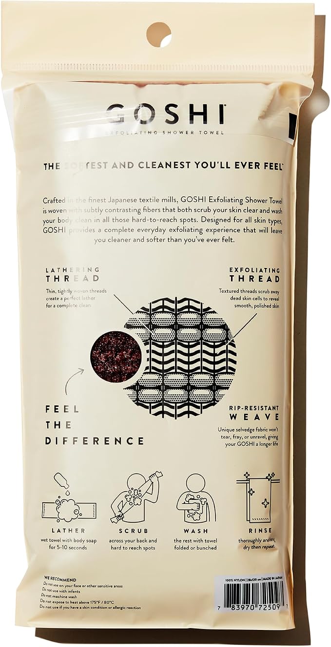 GOSHI Exfoliating Shower Towel - Image 2