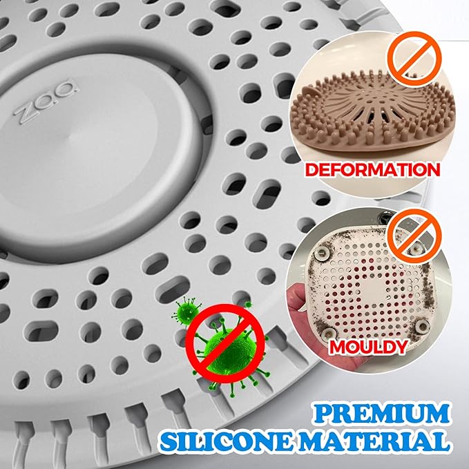 zaa Shower Drain Hair Catcher, Premium Silicone Drain Protector & Shower Drain - Image 5