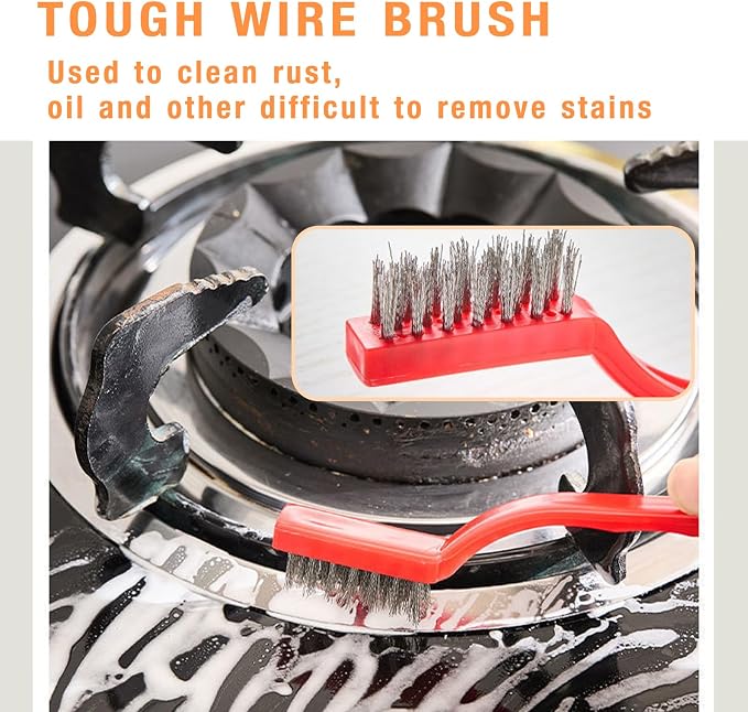 Kitchen Stove Gap Cleaning Nylon Scrub Brush, Hard-Bristled Crevice Cleaning - Image 4