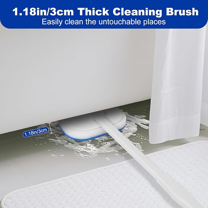 MOSEN Scrub Brush for Shower, 4-in-1 Cleaning Brushes - Image 5
