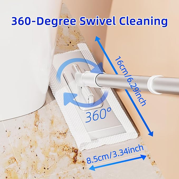 Snap Grip Mini Mop Touch Free Press Grip Removable Polvo Mini Lazy Dust Mop and - Image 6