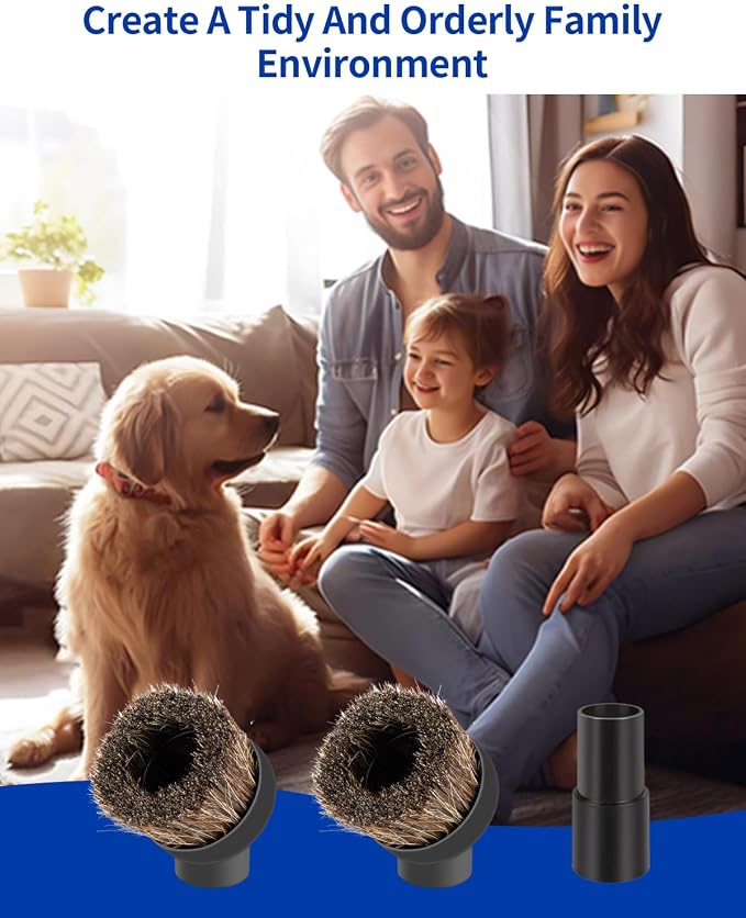 For Shark Vacuum Attachments, Round Horse Hair Vacuum Brush Attachment - Image 3