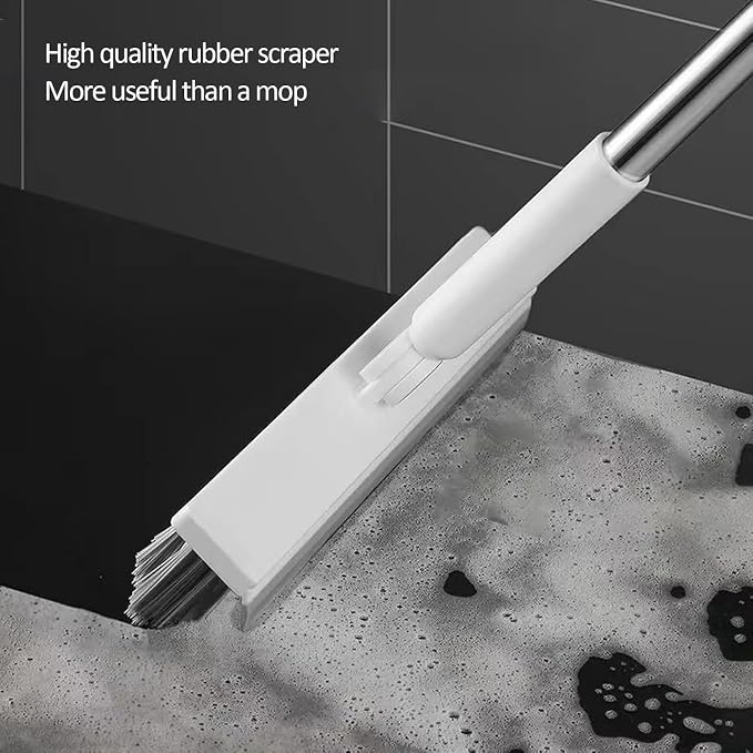 Floor Scrubbing Brush with 57" Adjustable Long Handle, 3 in 1 Living Grout - Image 5