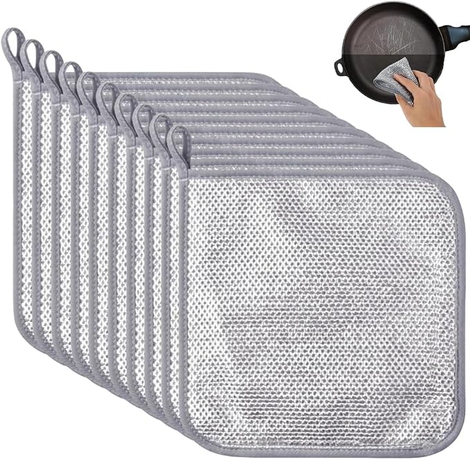 10-Pack Non Scratch Wire Dishcloths by Unknown