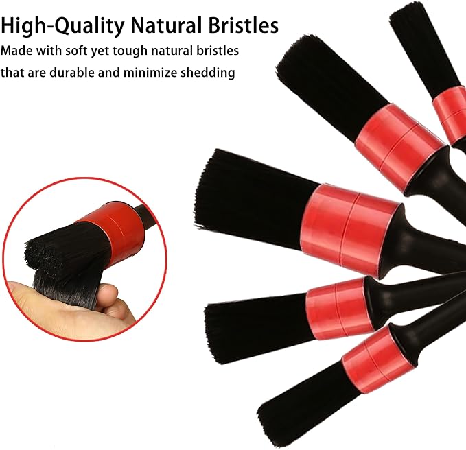 Car Detailing Brush Set, Scratch-Free Soft Bristle Brushes - Image 2