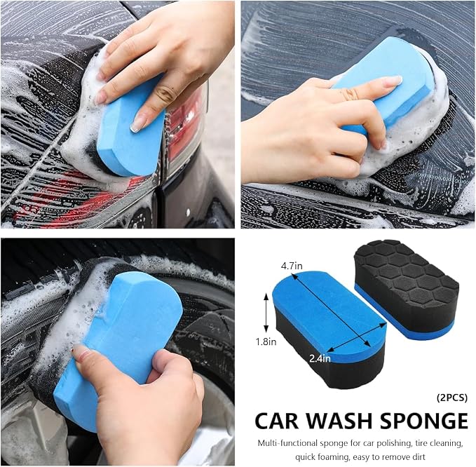 6PCS Car Wheel Cleaning Pro Kit, Soft Wheel Cleaner Tire Brush Detailing Brush - Image 5