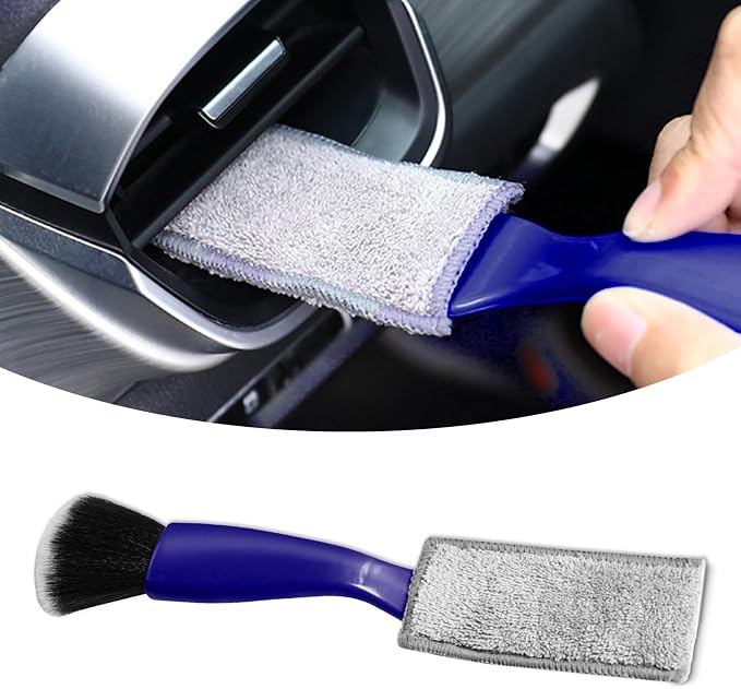 Double Head Brush for Car Clean, Cleaning Brush, Soft Car Detailing Brush by Kutyun