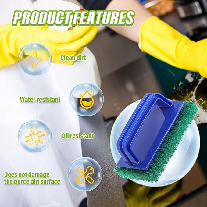 5 Pack Electric Cleaning Brush Pad Kitchen Bathroom Household Cleaning Pad - Image 6