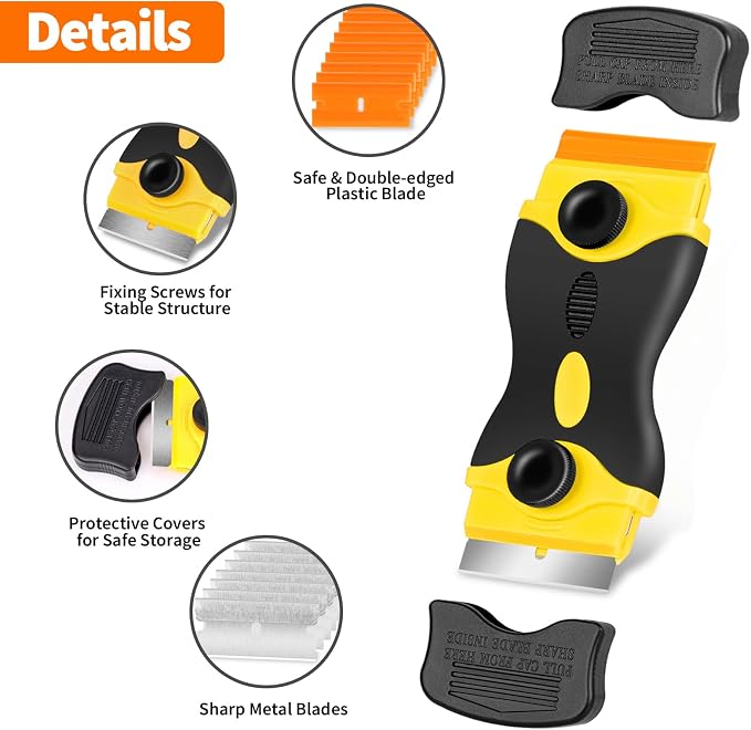 Plastic Razor Blade Scraper Double Sided - Image 2