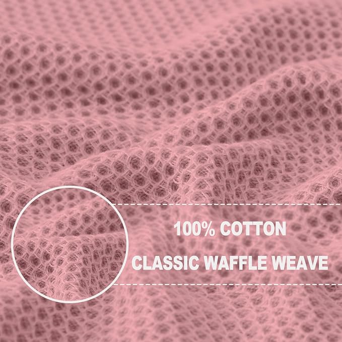 Homaxy 100% Cotton Waffle Weave Kitchen Dish Towels, Ultra Soft Absorbent Quick - Image 2