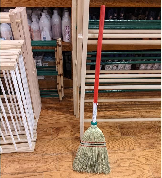 Lehman's Amish Made Barn Broom, Handmade of Corn Straw, Short 32 Inch Long - Image 7