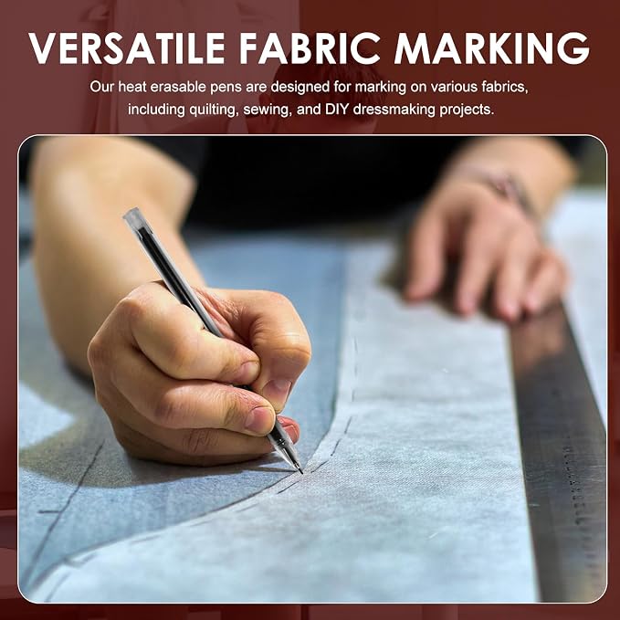 36pcs Heat Erasable Pens for Fabric, Fabric Pens for Sewing Erasable for - Image 3