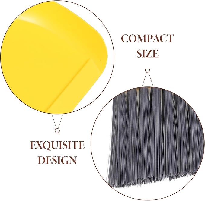 VOSAREA Small Dustpan and Brush Set, Lemon Mini Dustpan and Brush Whisk Broom - Image 5