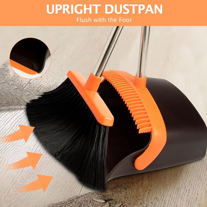 2-Pack Broom and Dustpan Set - Image 6