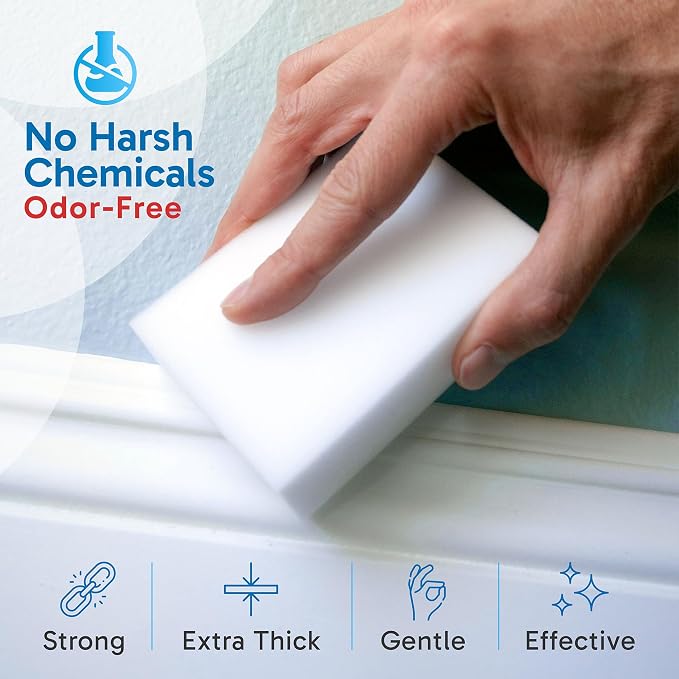 Extra Large Eraser Sponge – Extra Thick, Long Lasting Magic Melamine Cleaning - Image 4