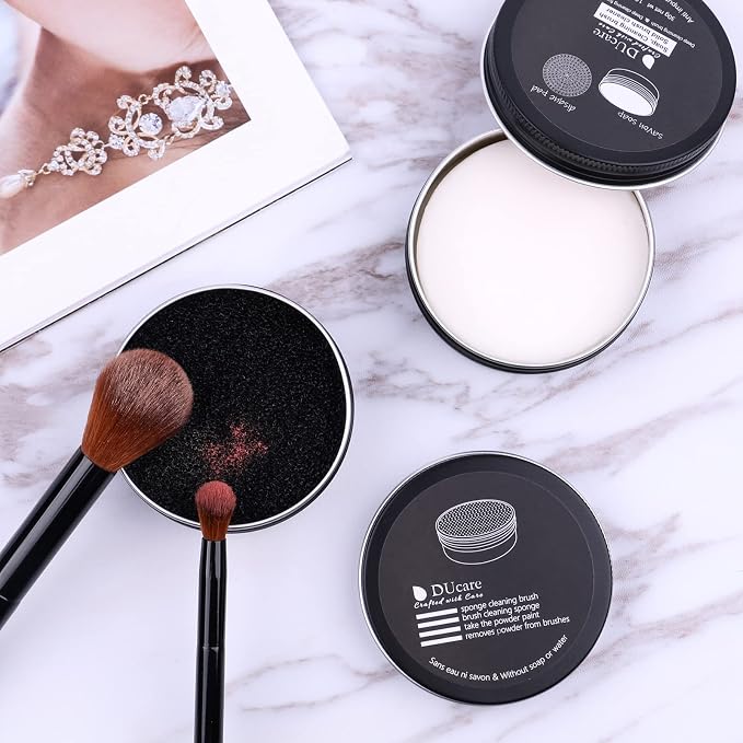 DUcare Makeup Brush Cleaner Makeup Brushes Solid Soap Cleanser - Image 6