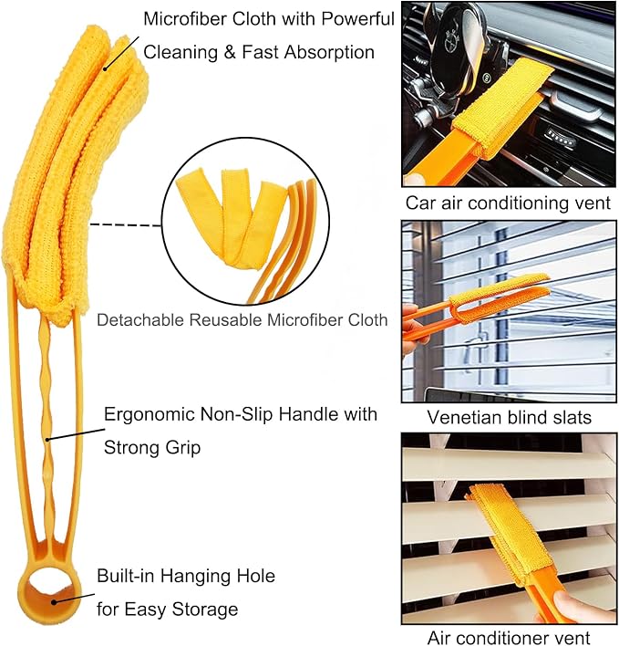 5Pcs Window Blind Cleaning Set, Washable dust Removal Cleaning Tools, air Vent - Image 4