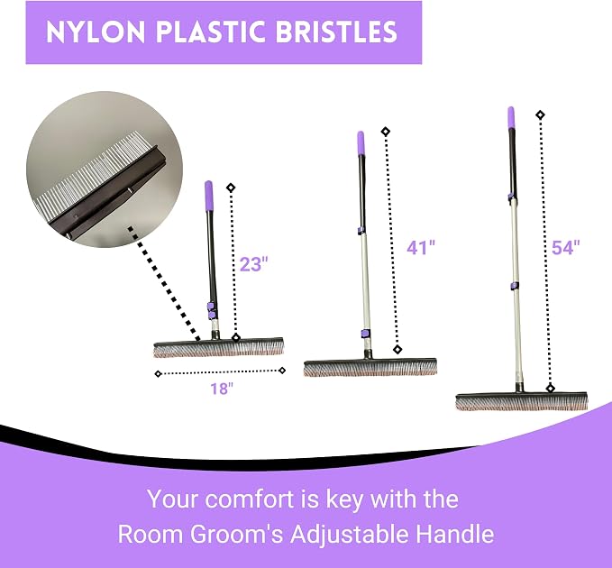 Room Groom PET Carpet Rake and Groomer - Image 3