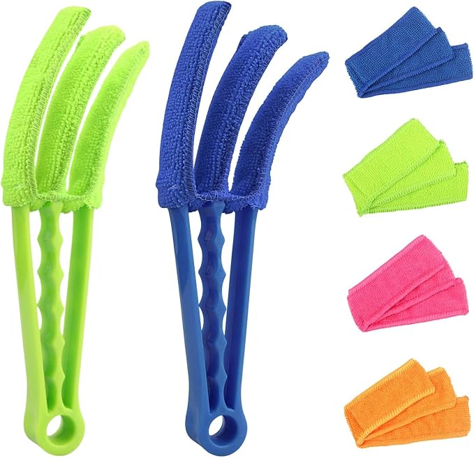 2 Pcs Blind Cleaner Duster Tool, Window Blind Duster Brush by CNDNO