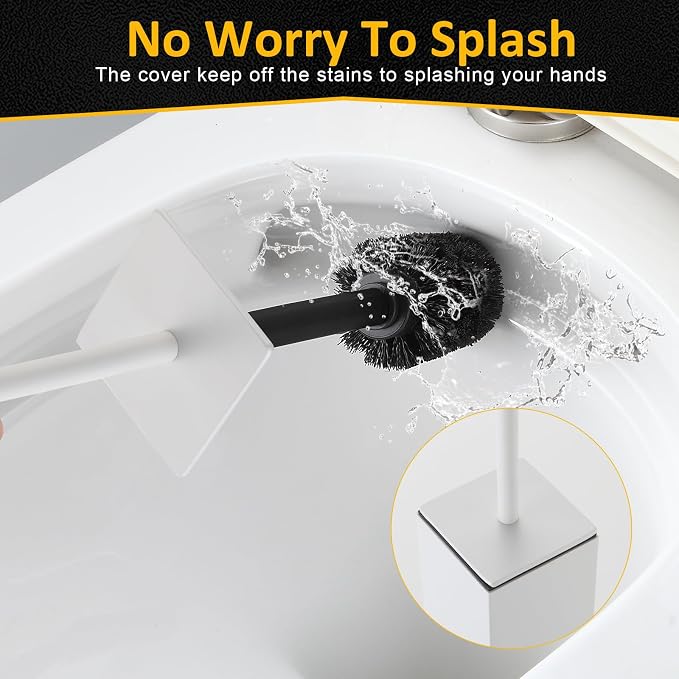 Toilet Brush and Holder Floor Standing, Bathroom Toilet Brush, Freestanding - Image 6